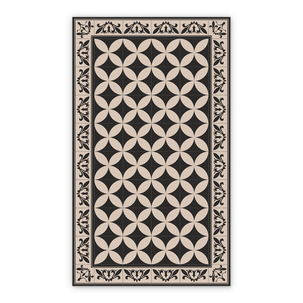 Vinyl rugs for bathroom Geometric patchwork pattern