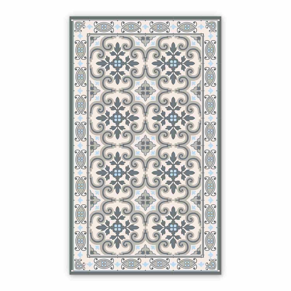 Vinyl floor mat for kitchen Symmetrical pattern Azulejos