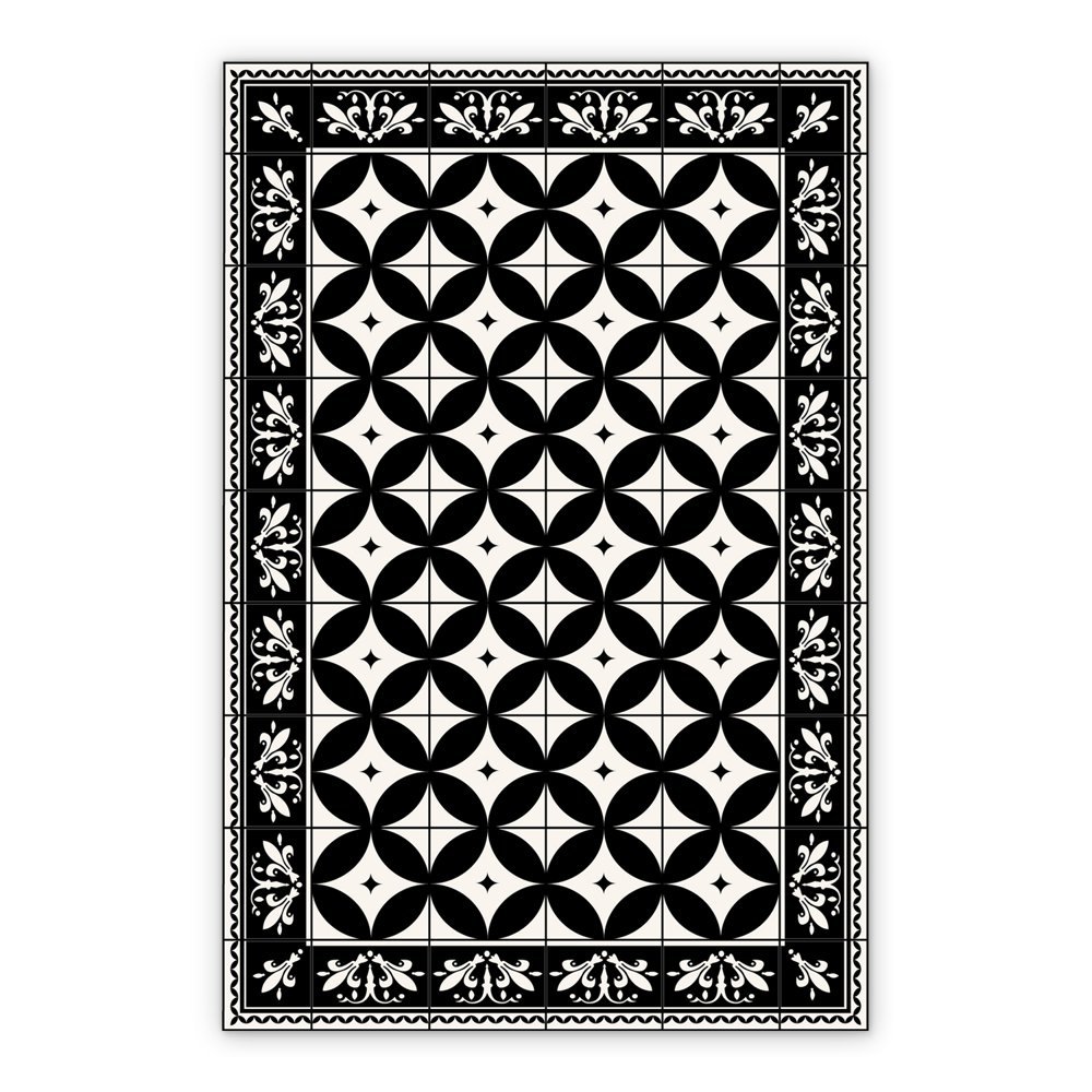 Vinyl mat for kitchen Geometric dark pattern