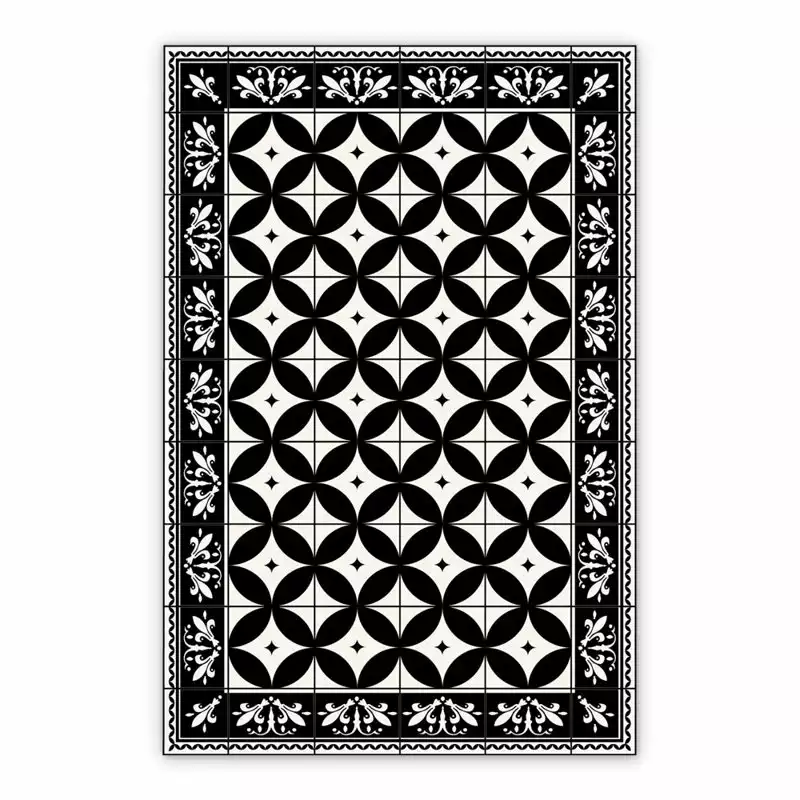 Vinyl mat for kitchen Geometric dark pattern