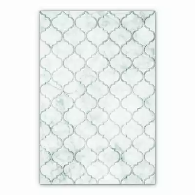 Vinyl floor mat for kitchen Bright Moroccan pattern