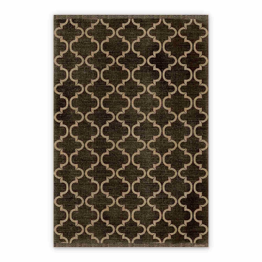 Vinyl floor mat for office chair Moroccan clover