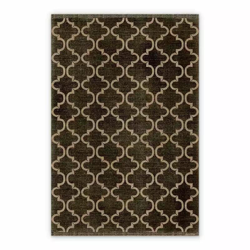 Vinyl floor mat for office chair Moroccan clover