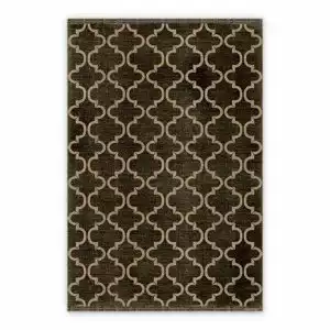 Vinyl floor mat for office chair Moroccan clover