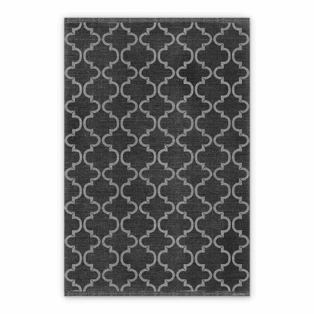 Vinyl outdoor rug Moroccan clover pattern