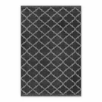 Vinyl outdoor rug Moroccan clover pattern