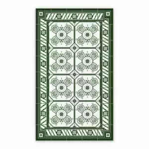 Vinyl hall runner Azulejos vintage