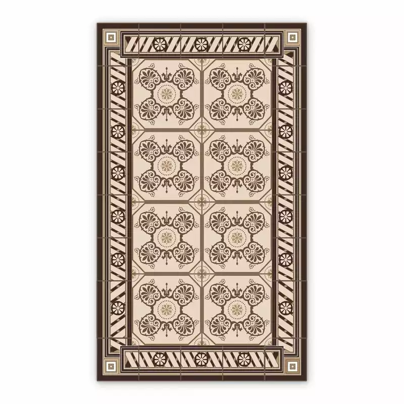 Vinyl floor mat for bathroom Vintage Azulejos