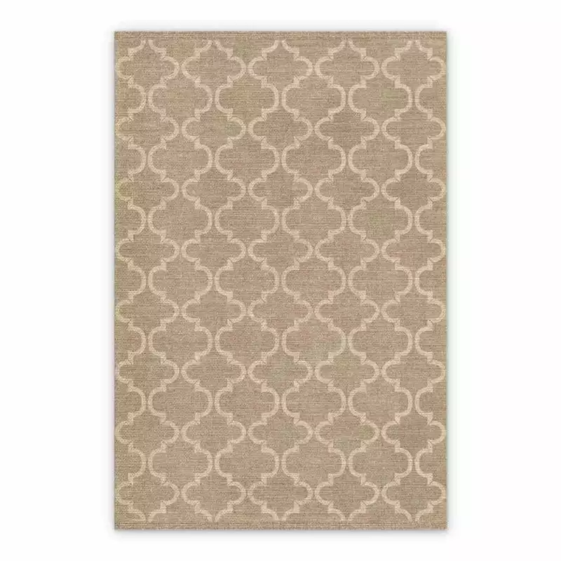 Vinyl floor mat for office chair Moroccan fabric pattern