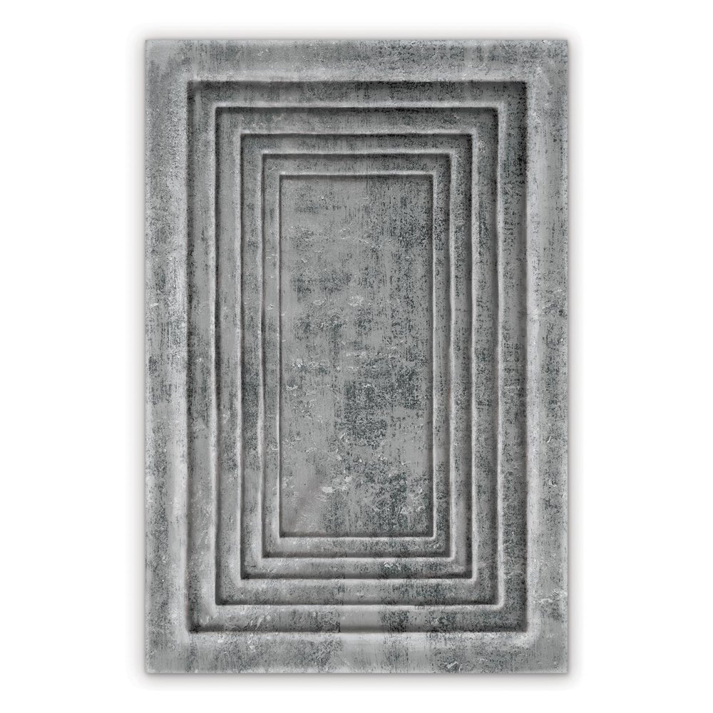 Vintage Vinyl floor mat Abstract rectangles