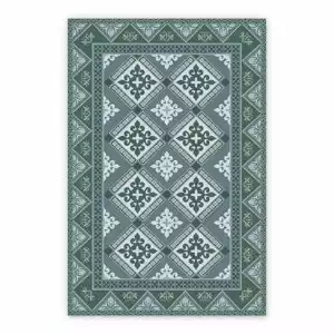 Vinyl rugs for dining room Damask tiles