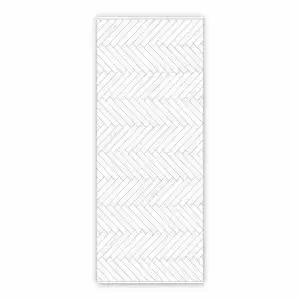 Vinyl floor mat for bathroom Classic pattern in herringbone