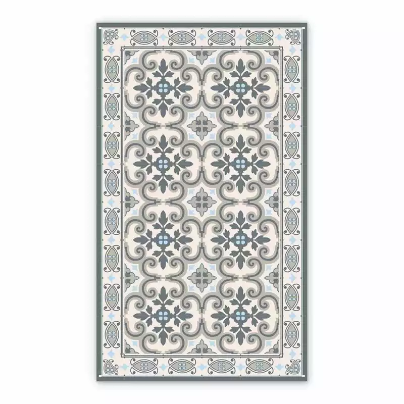 Vinyl floor mat for kitchen Symmetrical pattern Azulejos