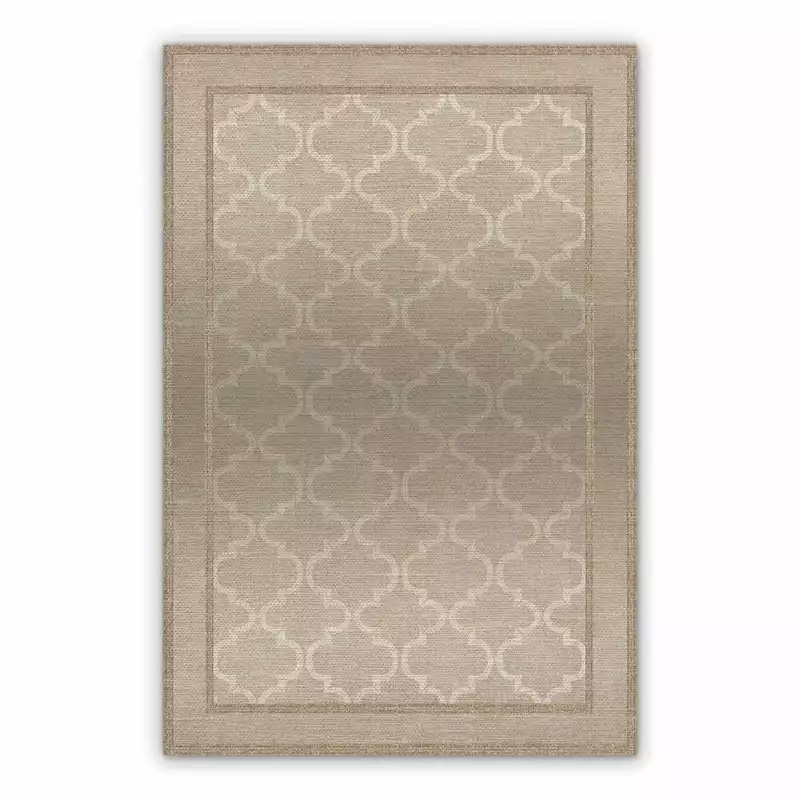 Vinyl floor mat for home Moroccan style clover