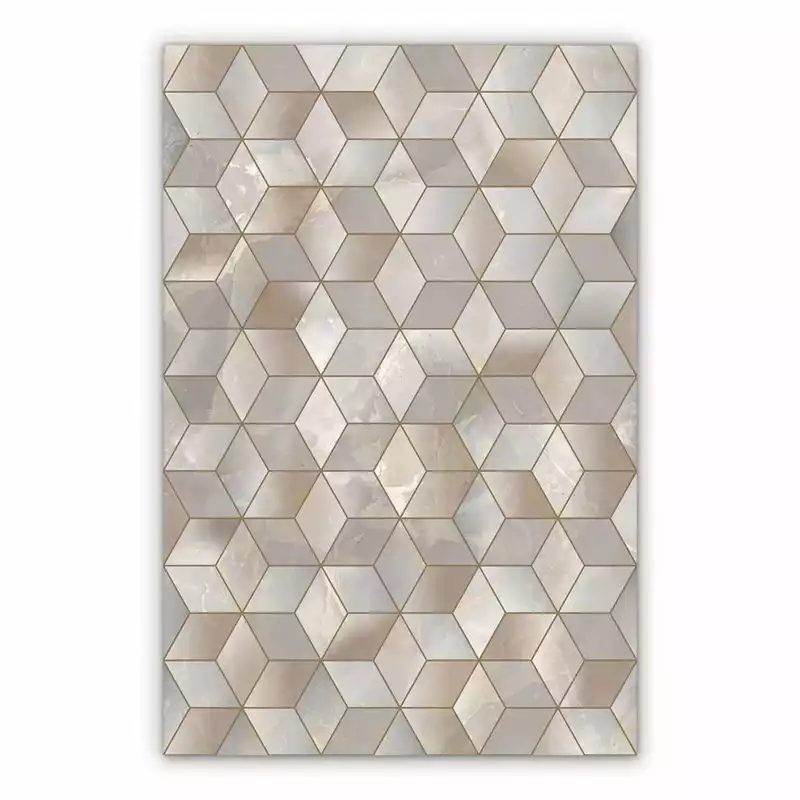 Vinyl floor mat for bathroom Marble cubes