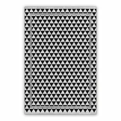 Vinyl rugs for kitchen Abstract triangles