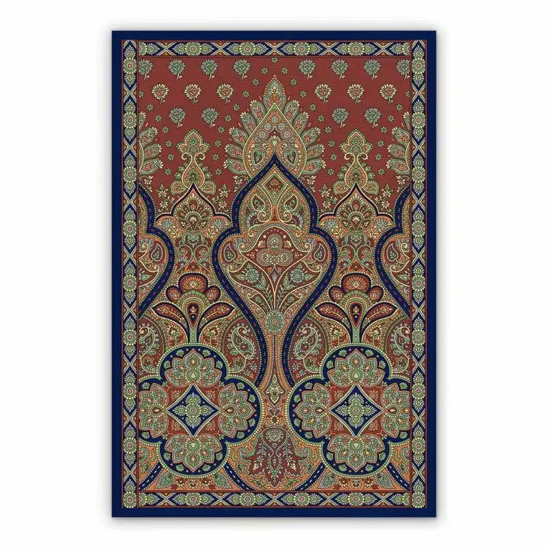 Vinyl outdoor rug Indian pattern