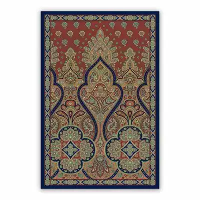 Vinyl outdoor rug Indian pattern