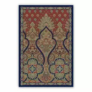 Vinyl outdoor rug Indian pattern