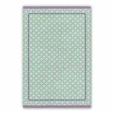Vinyl floor mat ethnic rhombus