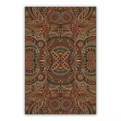 Vinyl floor mat for kitchen Indian mandala