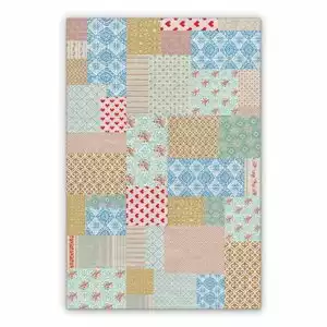 Vinyl rug runne Patchwork of colorful hearts