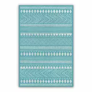 Vinyl hall runner Scandinavian stripes