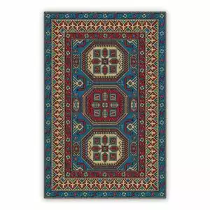 Vinyl floor mat for bathroom Pixel Persian Pattern