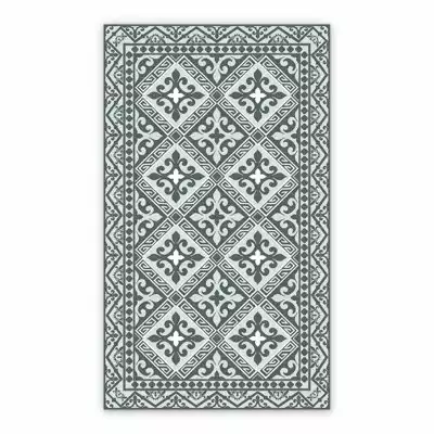Vinyl rug Green Pattern Azulejos Ornament