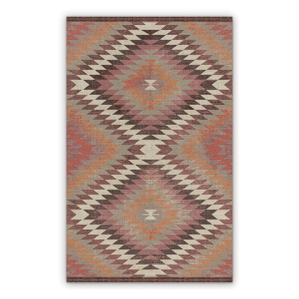 Vintage Vinyl rug Ano-color pattern