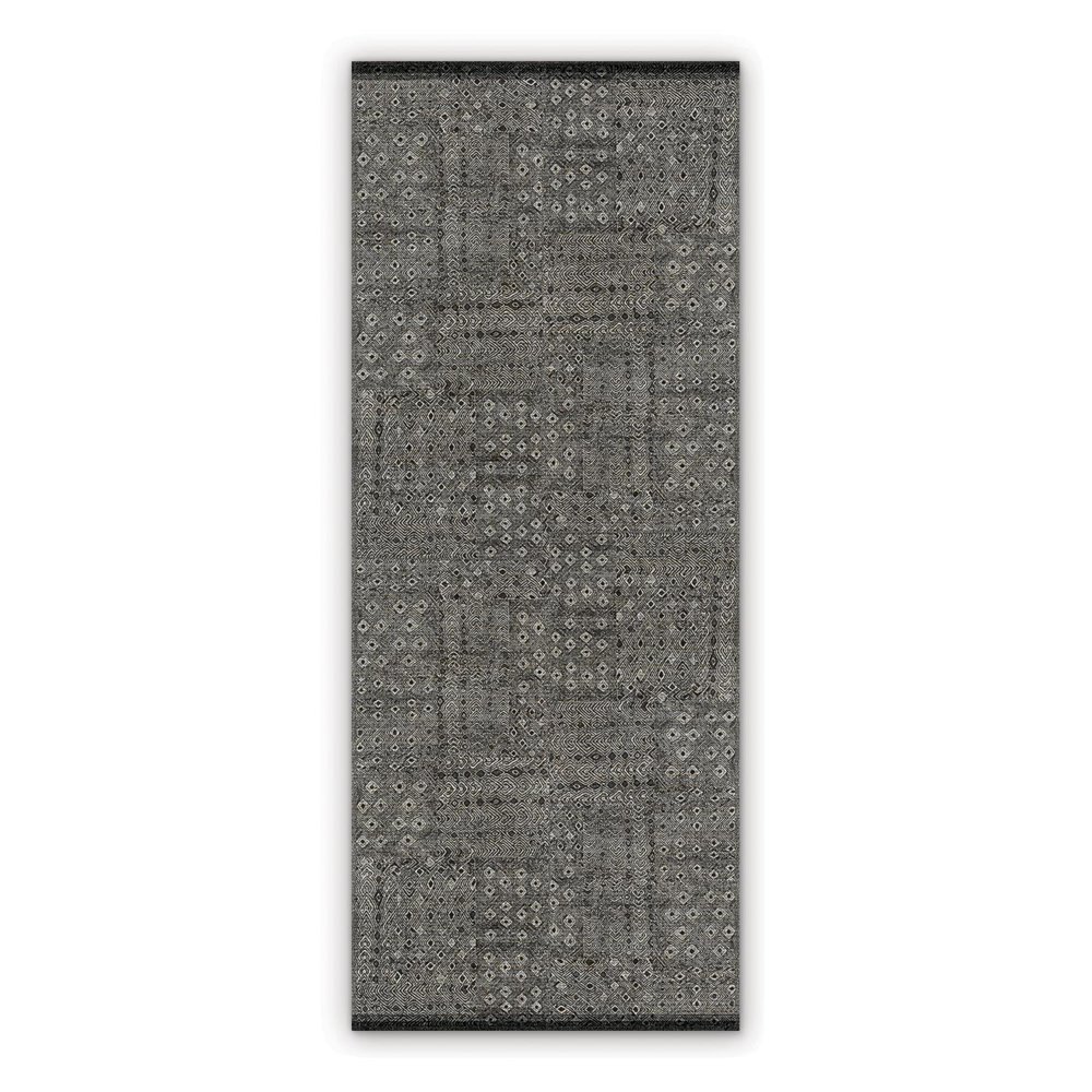 Vinyl floor mat for office chair Gray pattern Abstraction Geometry