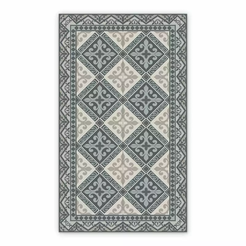 Vinyl rugs for dining room Damask Ornaments Romanes