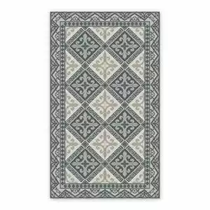 Vinyl rugs for dining room Damask Ornaments Romanes