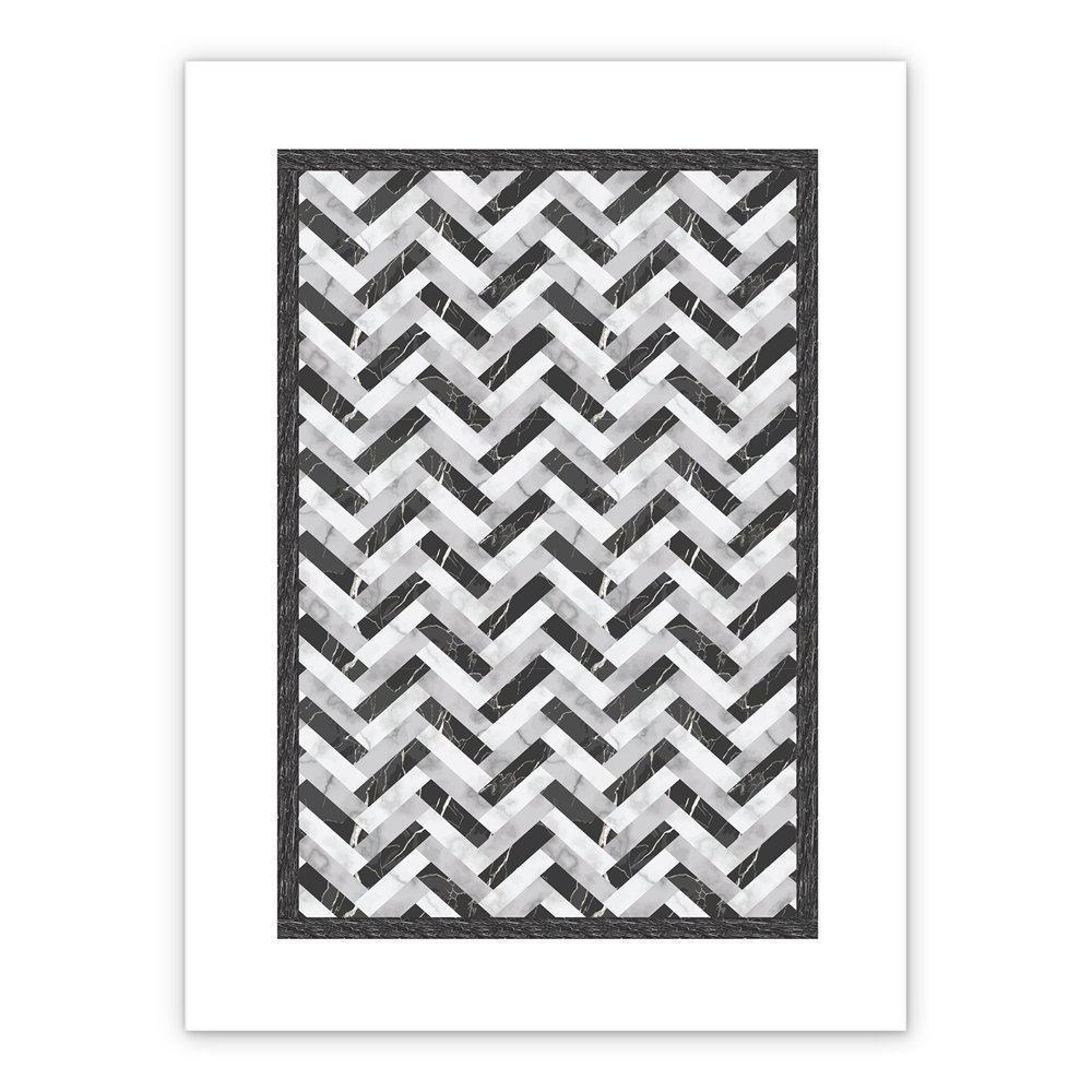 Vinyl floor mat for bathroom Seamless pattern in myster gray marble