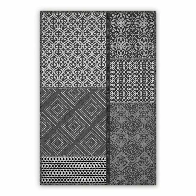 Vinyl runners for hallways Patchwork Boho Abstraction