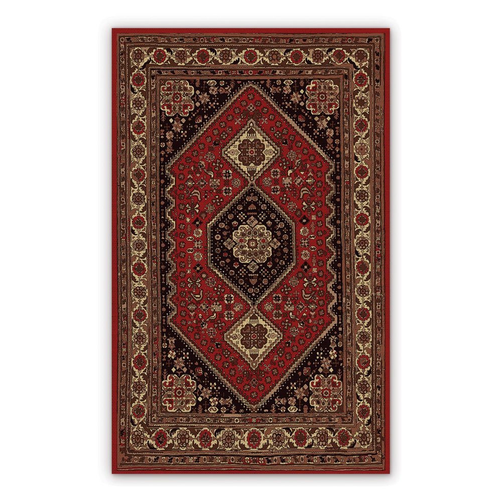 Vinyl outdoor rug Persian geometry abstraction