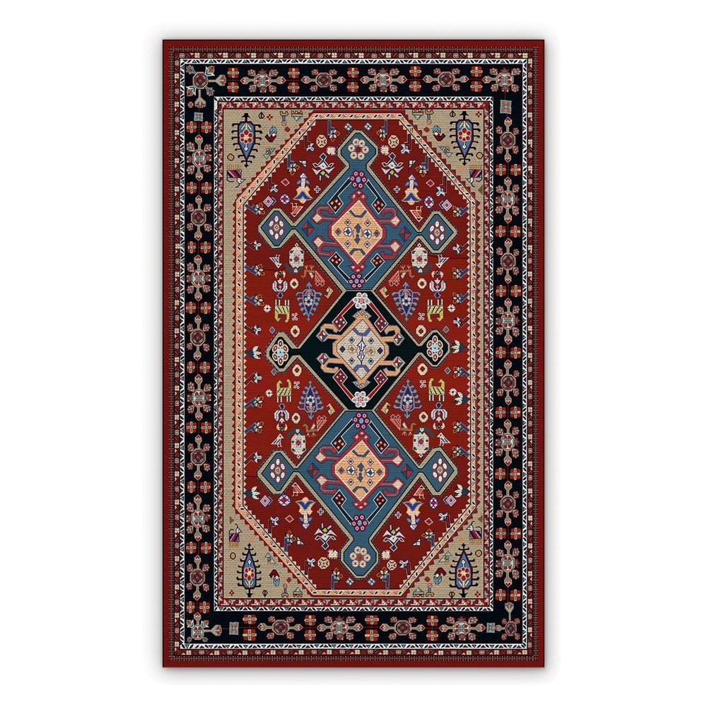 Vinyl floor mat for home Pixel Persian Pattern
