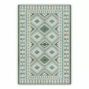 Vinyl floor mat for bathroom Geometric squares