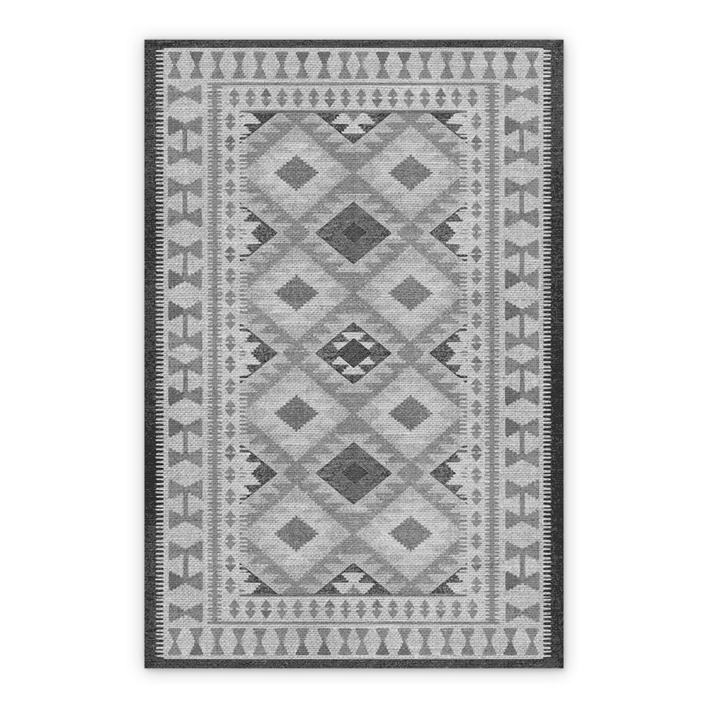 Vinyl rugs for liVing room Geometric squares