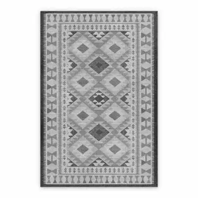 Vinyl rugs for liVing room Geometric squares