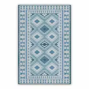 Vinyl outdoor rug Geometric squares