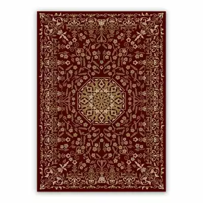 Vinyl rugs for bathroom Mandala flowers