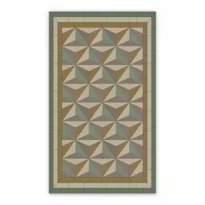 Vinyl outdoor rug Geometric 3D triangles