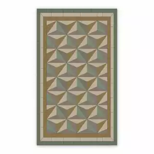 Vinyl outdoor rug Geometric 3D triangles