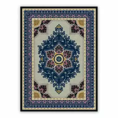 Vinyl rugs for liVing room Mandala flowers Persian pattern