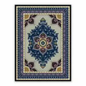 Vinyl rugs for liVing room Mandala flowers Persian pattern