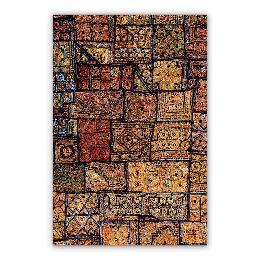 Vinyl rug runne Patchwork ethnic pattern
