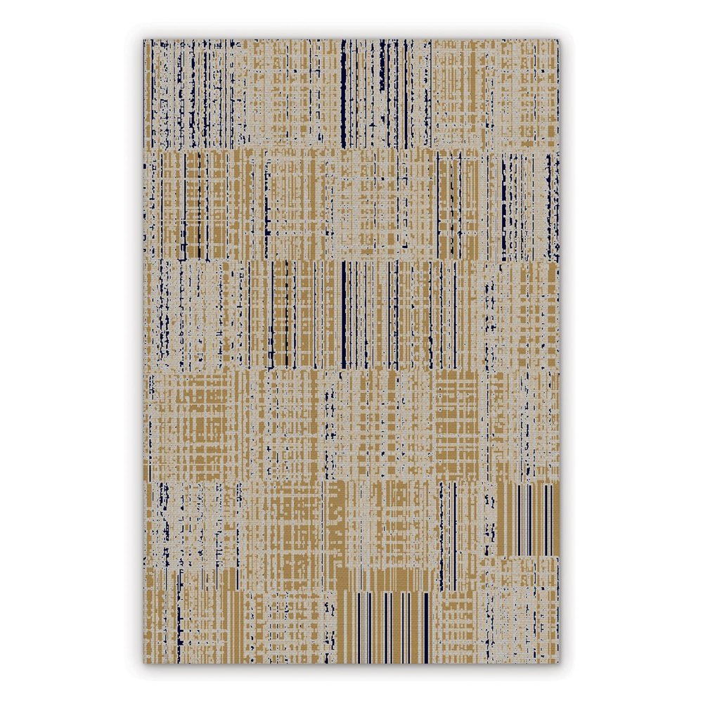 Vinyl floor mat for kitchen striped fabric