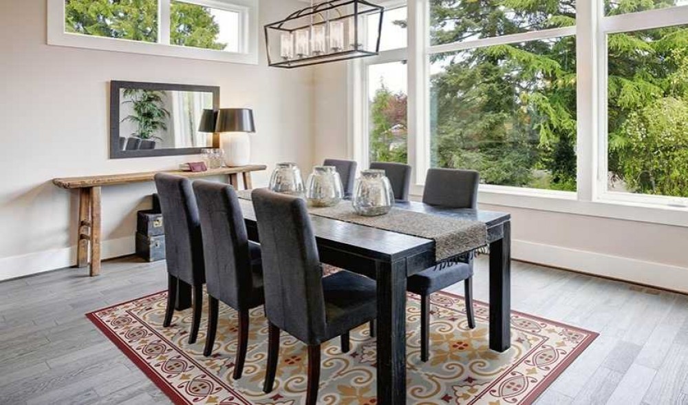 carpet under the table